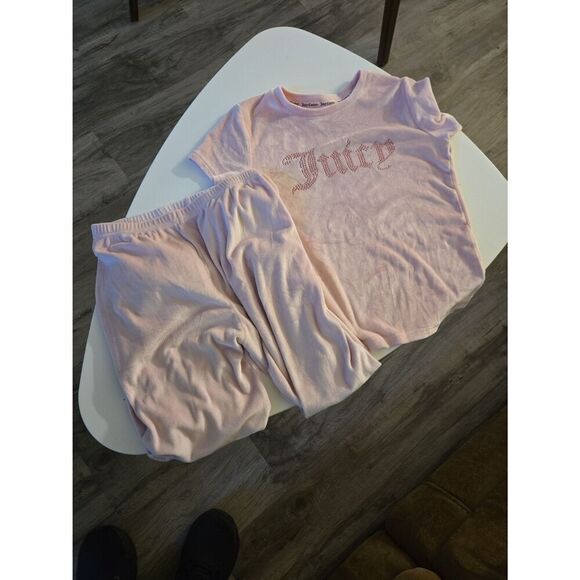 Set juicy Couture girls Pink outfit size 12 - Picture 3 of 4